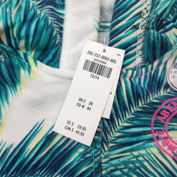 Abercrombie & Fitch Palm Leaf Hoodie Size 13/14 - Picture 2 of 5